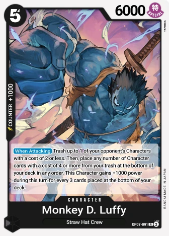 Monkey.D.Luffy (OP07-091) One Piece card