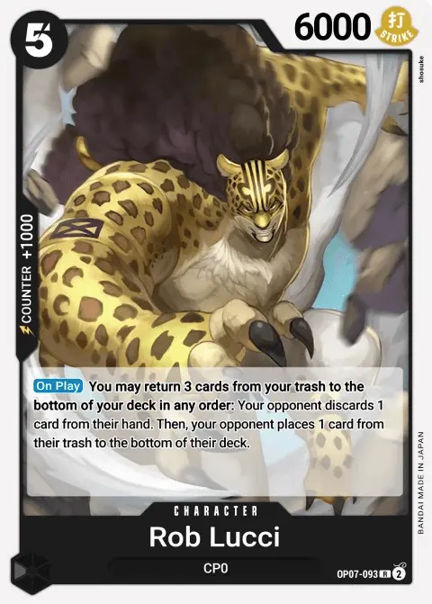 Rob Lucci (OP07-093) One Piece card