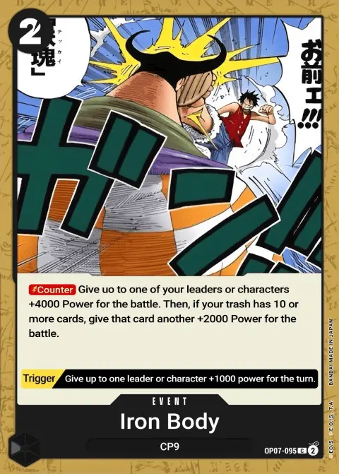 Iron Body (OP07-095) One Piece card