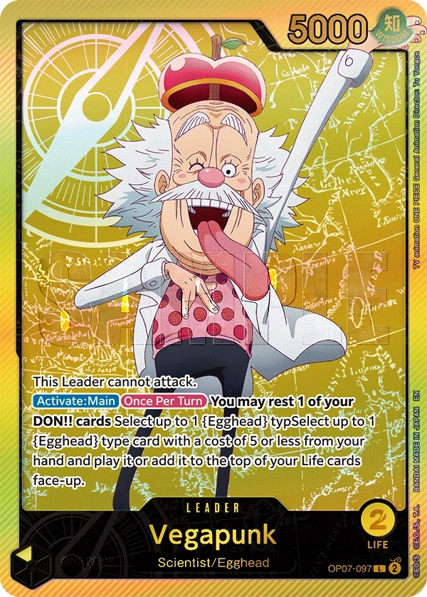 Vegapunk (OP07-097_p2) Alt Art One Piece card