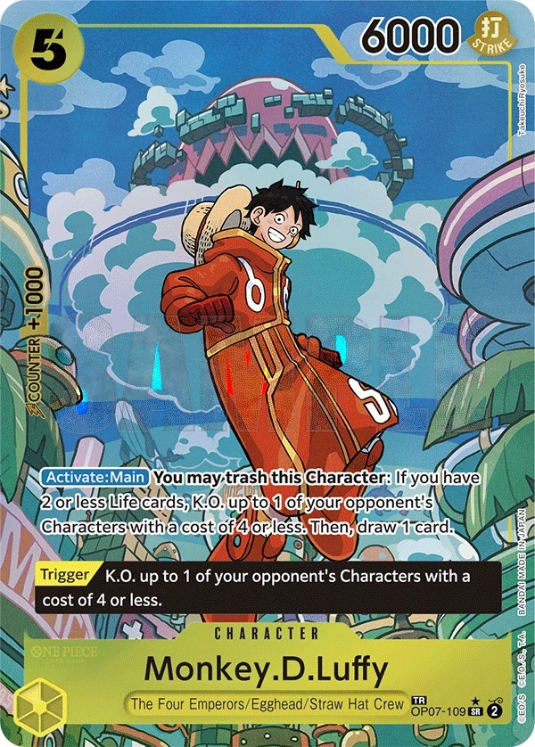 Monkey.D.Luffy (OP07-109_p2) TR One Piece card