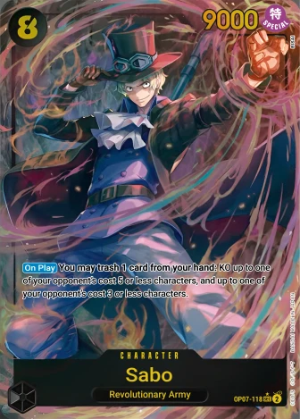 Sabo (OP07-118) One Piece card