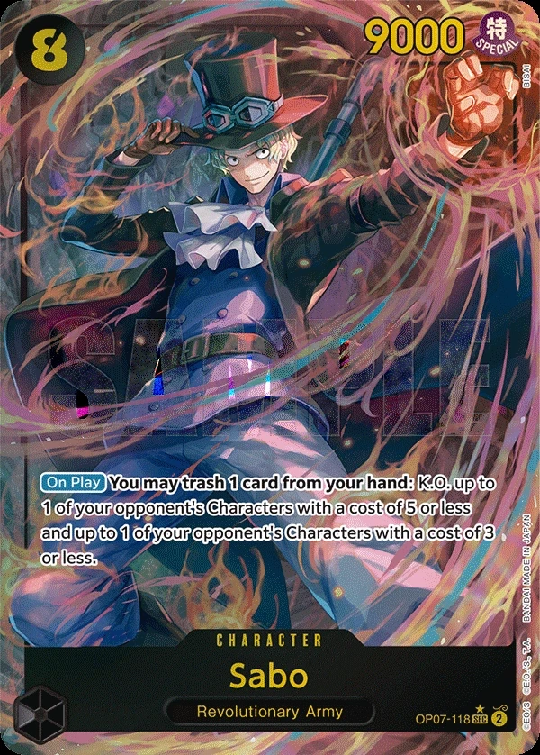 Sabo (OP07-118_p1) Alt Art One Piece card