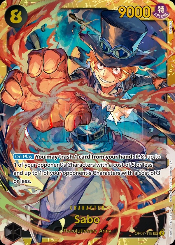 Sabo (OP07-118_r1) Reprint One Piece card