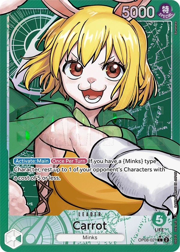 Carrot (OP08-021_p1) Alt Art One Piece card