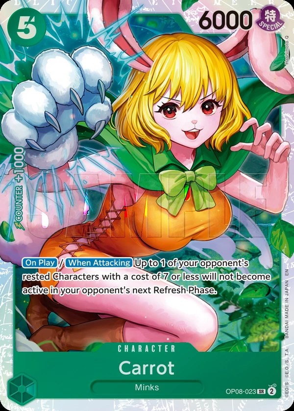 Carrot (OP08-023_r1) Reprint One Piece card