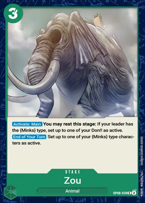 Zou (OP08-039) One Piece card