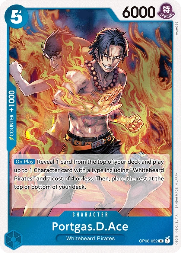 Portgas.D.Ace (OP08-052) One Piece card