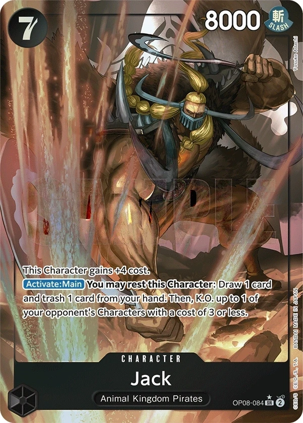 Jack (OP08-084_p1) Alt Art One Piece card
