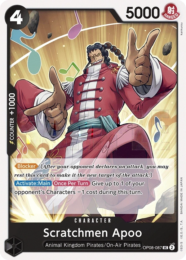 Scratchmen Apoo (OP08-087) One Piece card