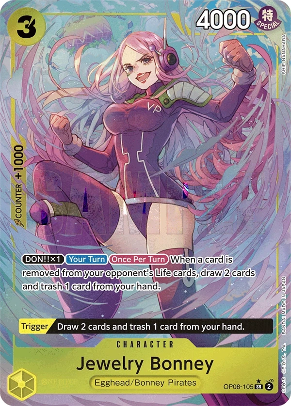 Jewelry Bonney (OP08-105_p1) Alt Art One Piece card