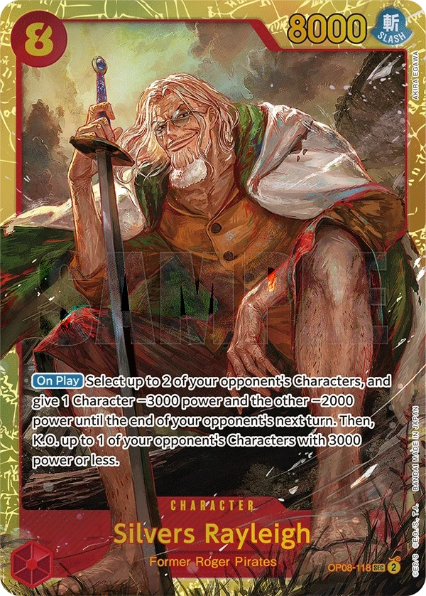 Silvers Rayleigh (OP08-118) One Piece card