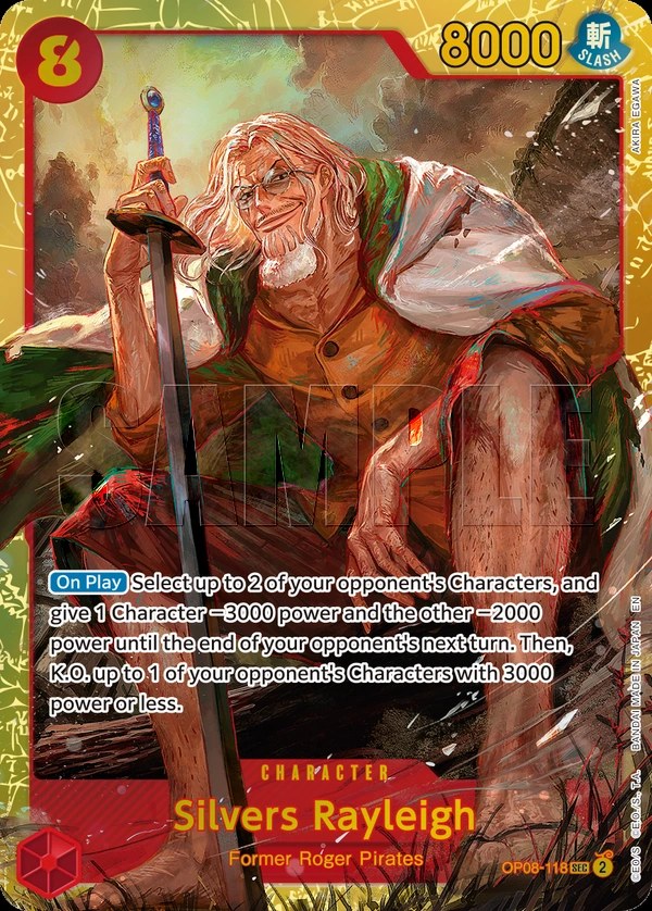 Silvers Rayleigh (OP08-118_r1) Reprint One Piece card