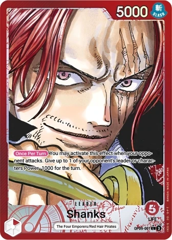 Shanks (OP09-001) One Piece card