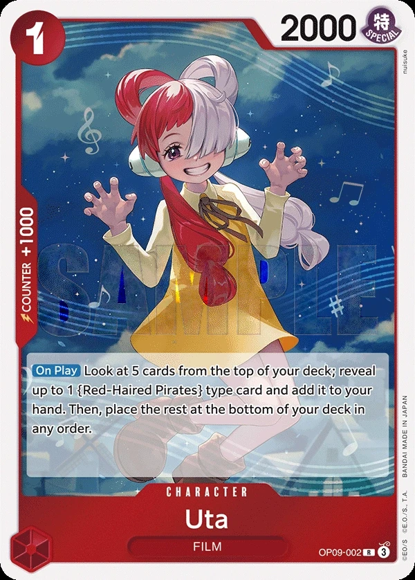 Uta (OP09-002) One Piece card