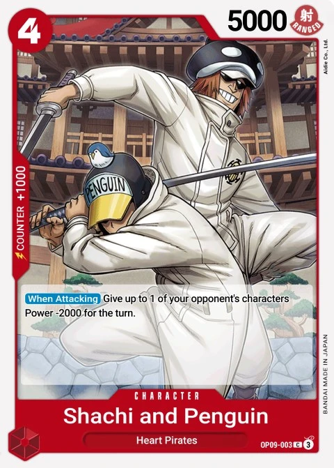 Shachi & Penguin (OP09-003) One Piece card