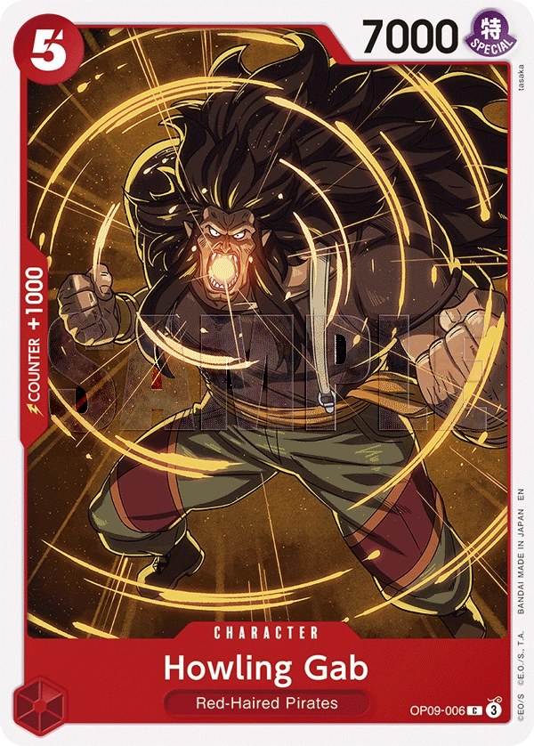 Howling Gab (OP09-006_r1) Reprint One Piece card