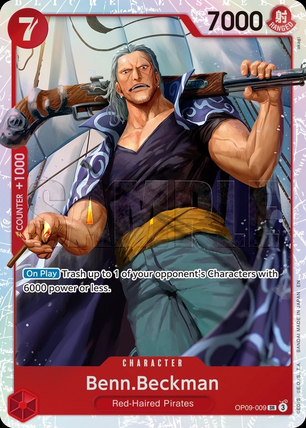 Benn.Beckman (OP09-009_r1) Reprint One Piece card