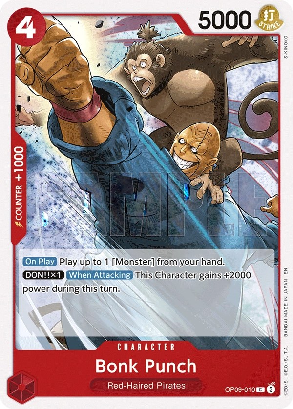 Bonk Punch (OP09-010_r1) Reprint One Piece card