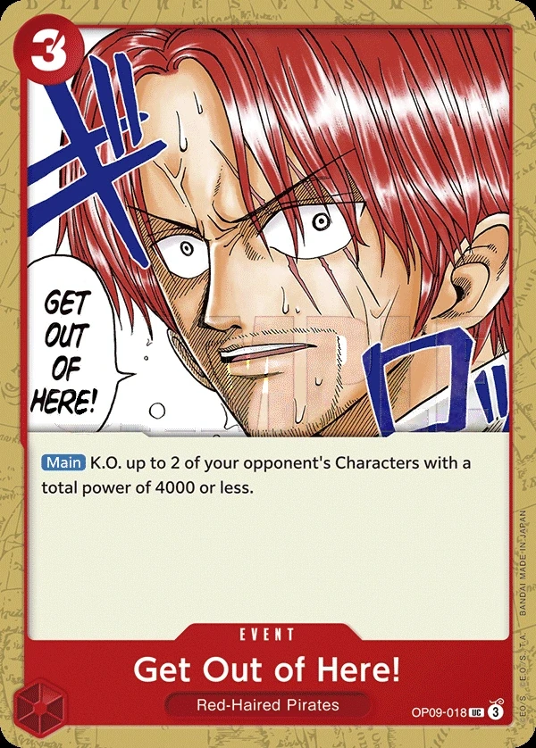 Get Out of Here! (OP09-018) One Piece card