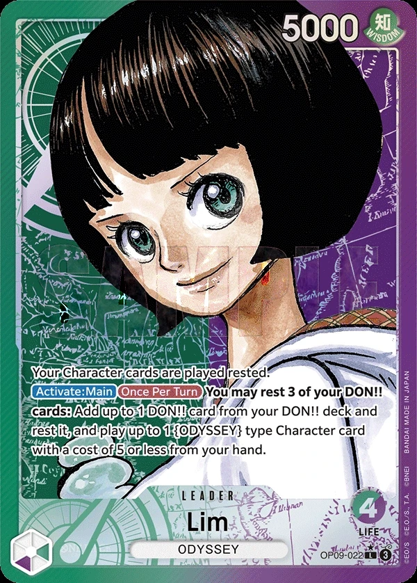 Lim (OP09-022_p1) Alt Art One Piece card