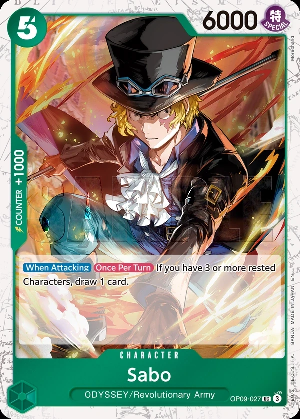 Sabo (OP09-027_p1) Alt Art One Piece card