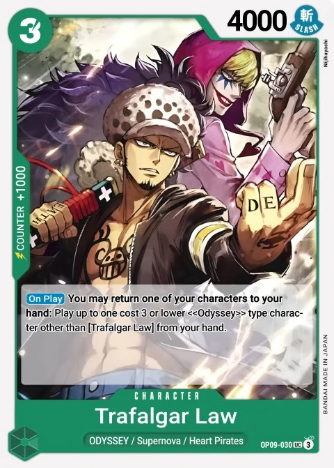 Trafalgar Law (OP09-030) One Piece card