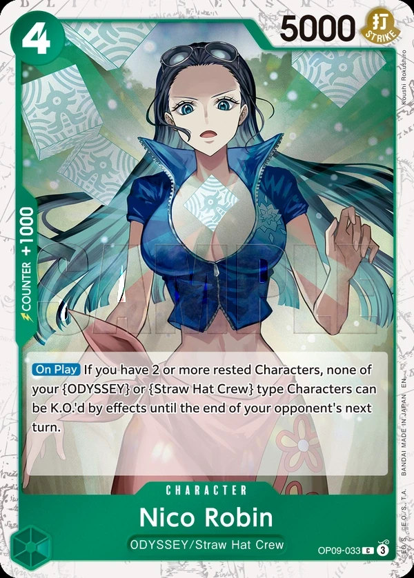 Nico Robin (OP09-033_p1) Alt Art One Piece card