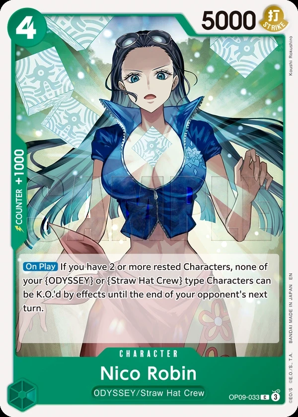 Nico Robin (OP09-033_r1) Reprint One Piece card