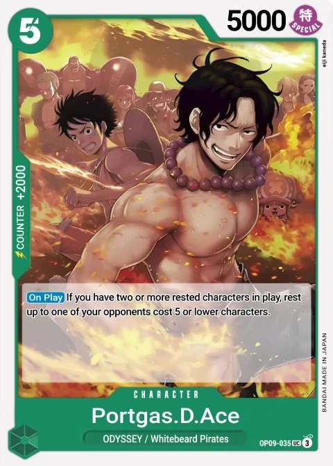 Portgas.D.Ace (OP09-035) One Piece card