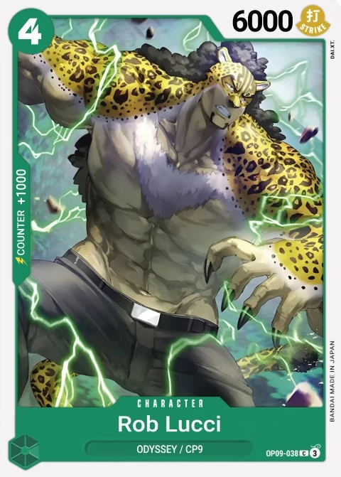 Rob Lucci (OP09-038) One Piece card