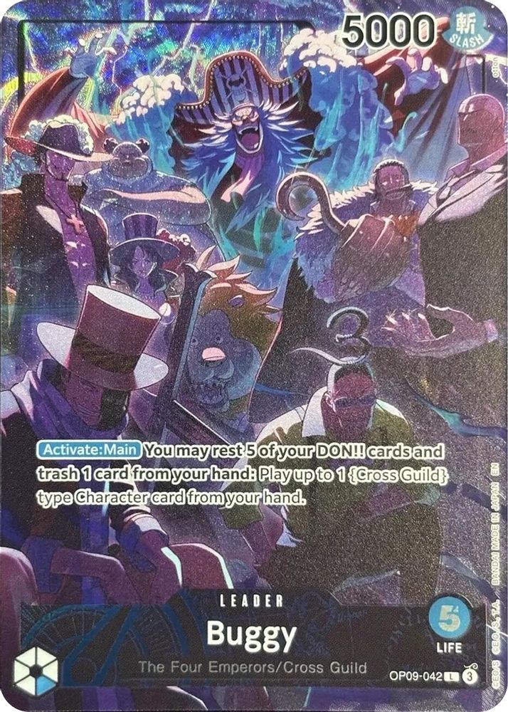 Buggy (OP09-042_p2) Alt Art One Piece card