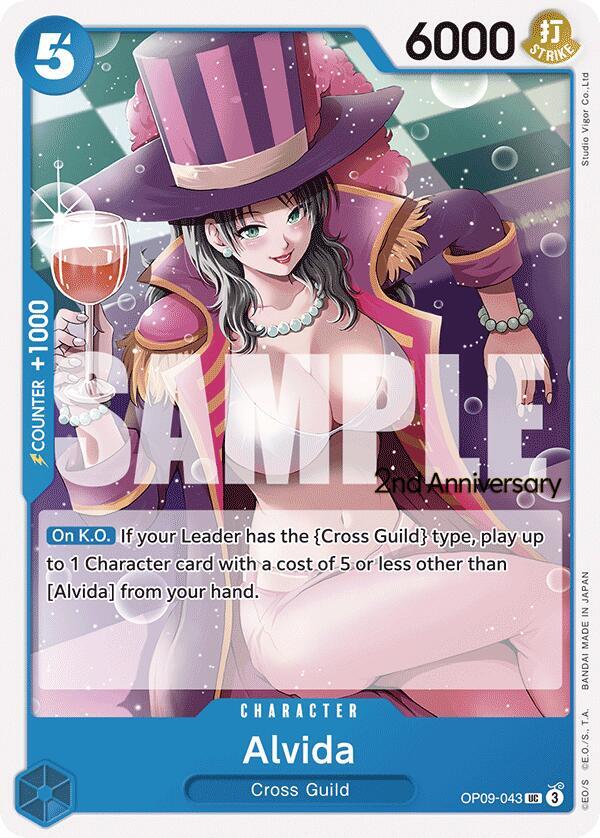 Alvida (OP09-043_p1) Alt Art One Piece card