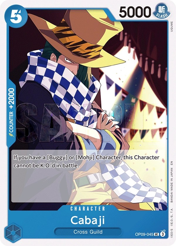 Cabaji (OP09-045_r1) Reprint One Piece card