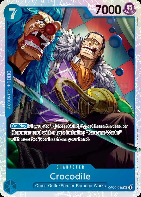 Crocodile (OP09-046_r1) Reprint One Piece card