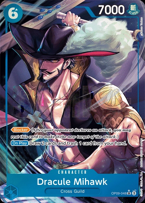 Dracule Mihawk (OP09-048_p1) Alt Art One Piece card