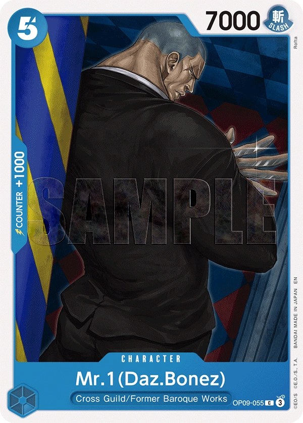 Mr.1(Daz.Bonez) (OP09-055_r1) Reprint One Piece card
