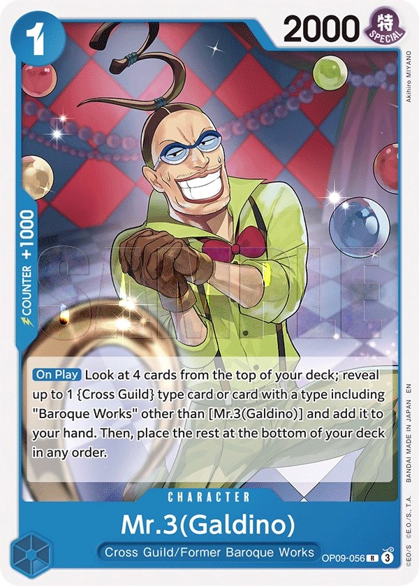 Mr.3(Galdino) (OP09-056_r1) Reprint One Piece card
