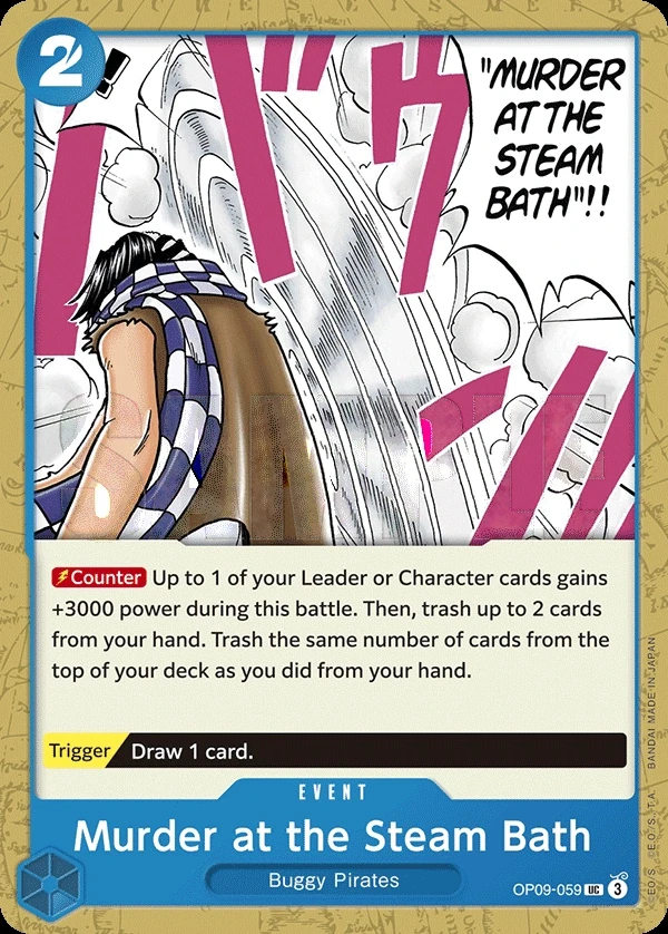 Murder at the Steam Bath (OP09-059) One Piece card