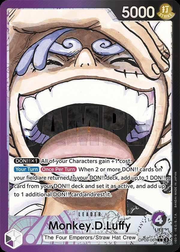 Monkey.D.Luffy (OP09-061_p1) Alt Art One Piece card
