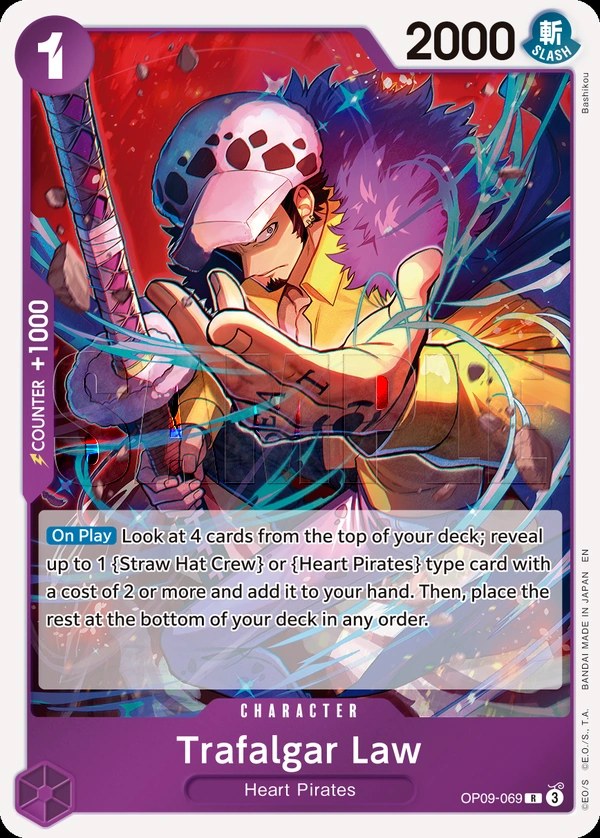 Trafalgar Law (OP09-069_r1) Reprint One Piece card