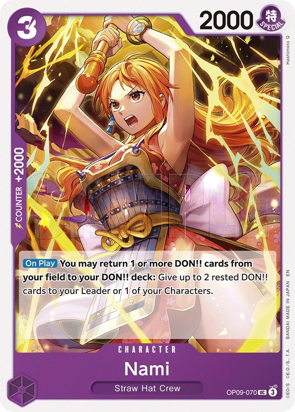 Nami (OP09-070_r1) Reprint One Piece card