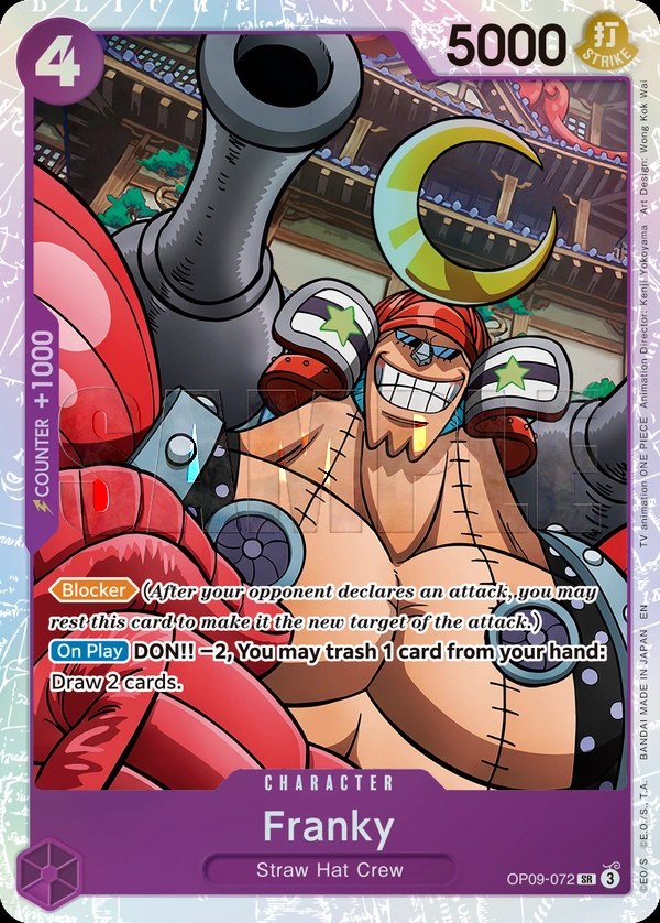 Franky (OP09-072_r1) Reprint One Piece card