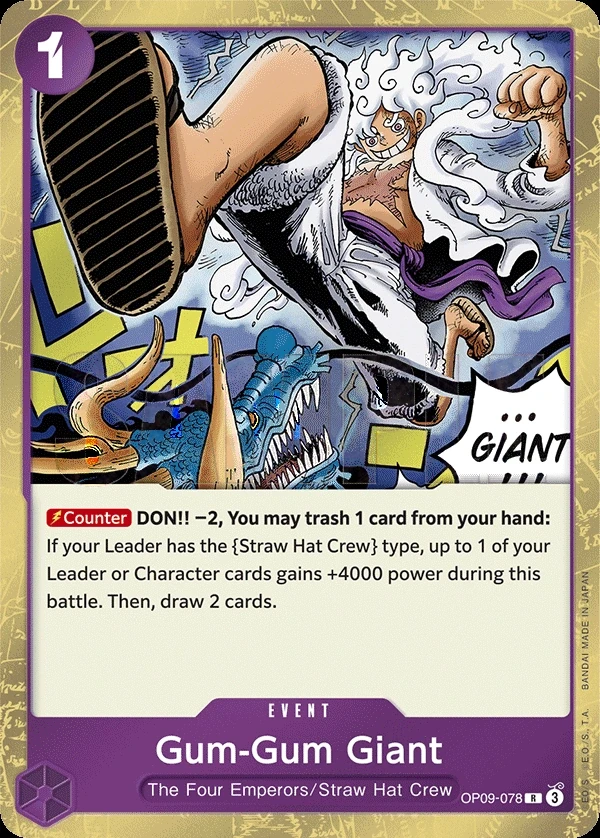 Gum-Gum Giant (OP09-078) One Piece card