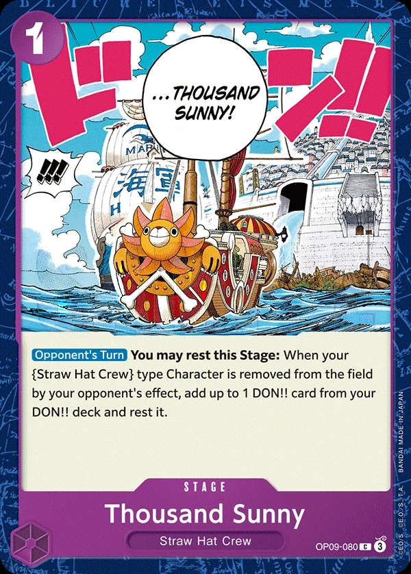 Thousand Sunny (OP09-080) One Piece card