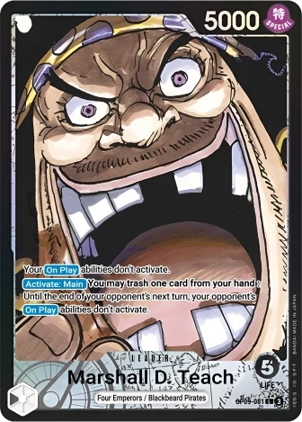 Marshall.D.Teach (OP09-081) One Piece card