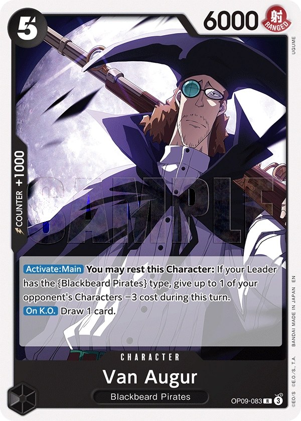 Van Augur (OP09-083_r1) Reprint One Piece card