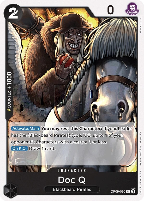 Doc Q (OP09-090_r1) Reprint One Piece card