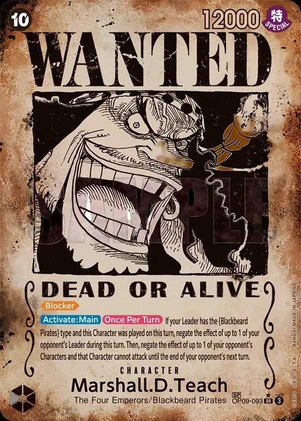 Marshall.D.Teach (OP09-093_p3) SP One Piece card