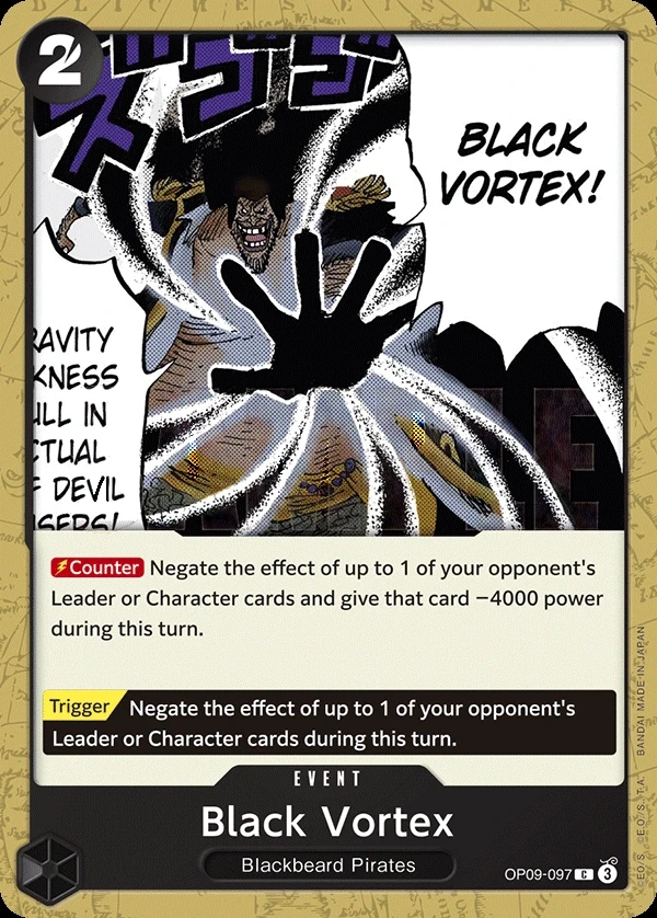 Black Vortex (OP09-097) One Piece card